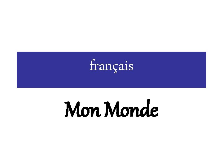 français Monde 