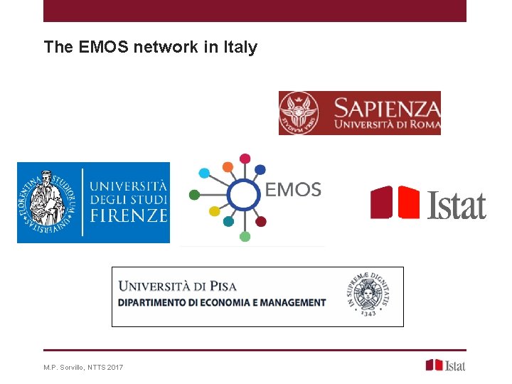 The EMOS network in Italy M. P. Sorvillo, NTTS 2017 