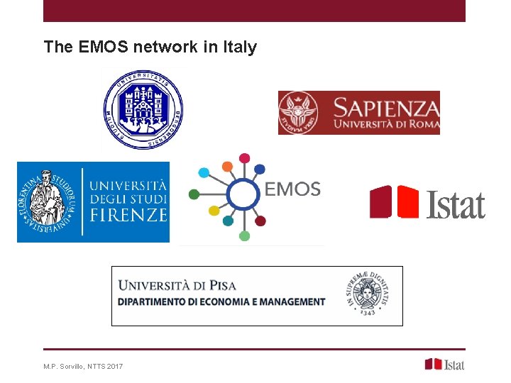 The EMOS network in Italy M. P. Sorvillo, NTTS 2017 