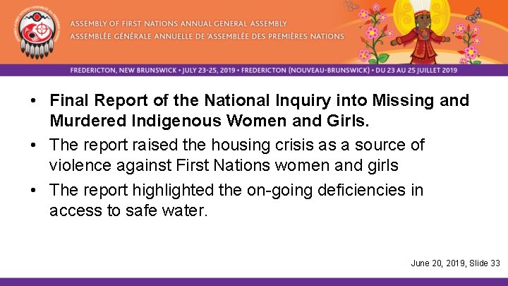  • Final Report of the National Inquiry into Missing and Murdered Indigenous Women