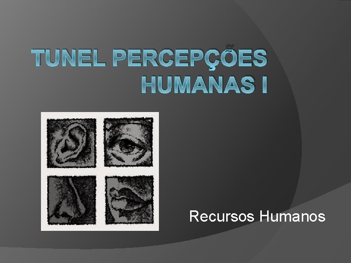TUNEL PERCEPÇÕES HUMANAS I Recursos Humanos 