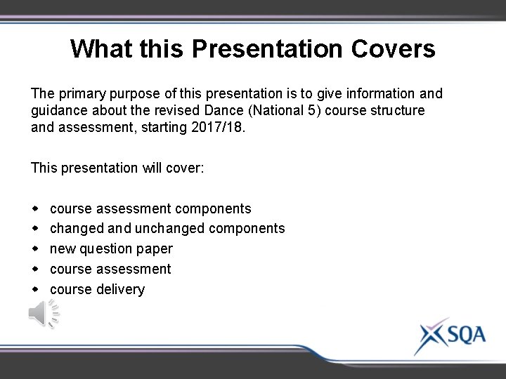What this Presentation Covers The primary purpose of this presentation is to give information