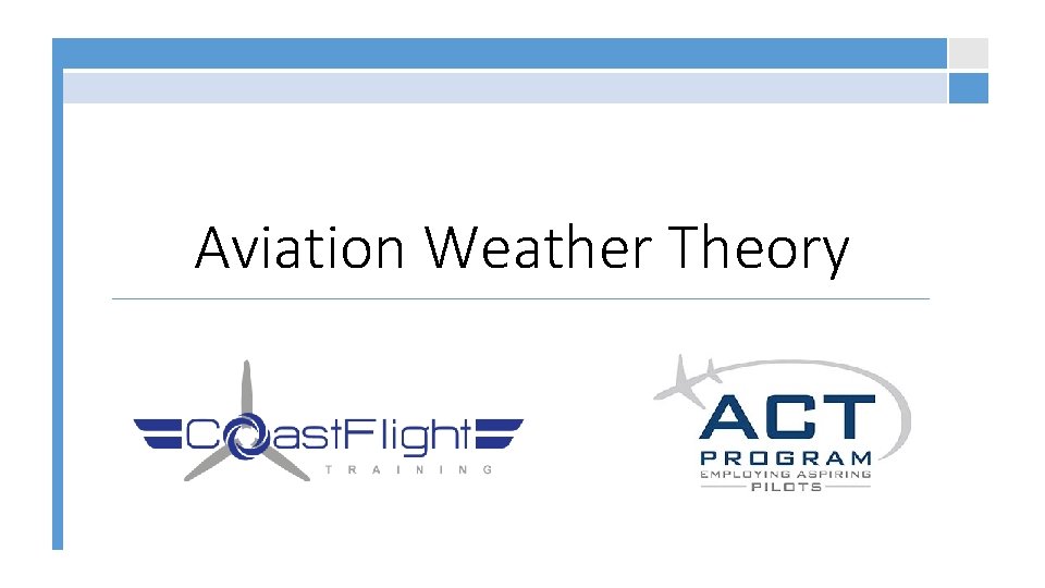 Aviation Weather Theory 