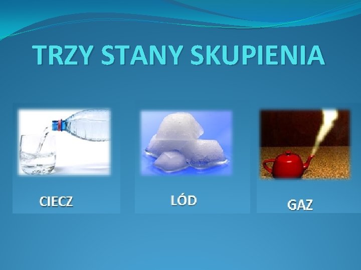 TRZY STANY SKUPIENIA 