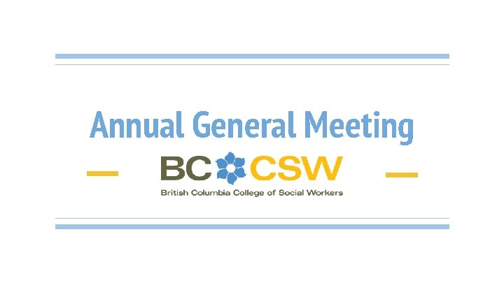 Annual General Meeting 