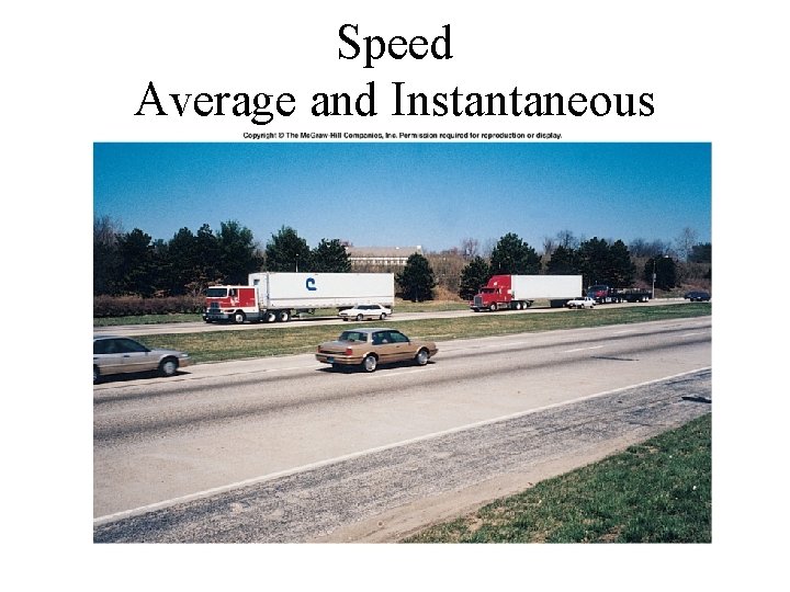 Speed Average and Instantaneous 