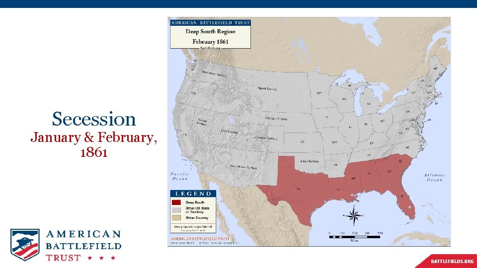 Secession January & February, 1861 