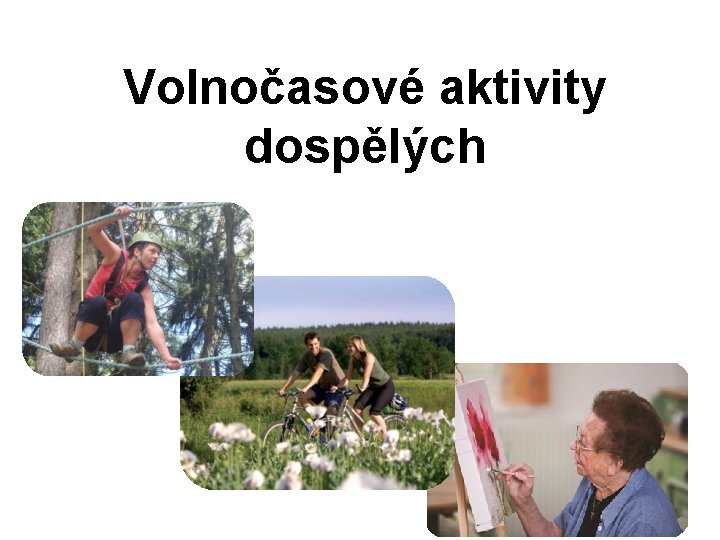 Volnočasové aktivity dospělých 