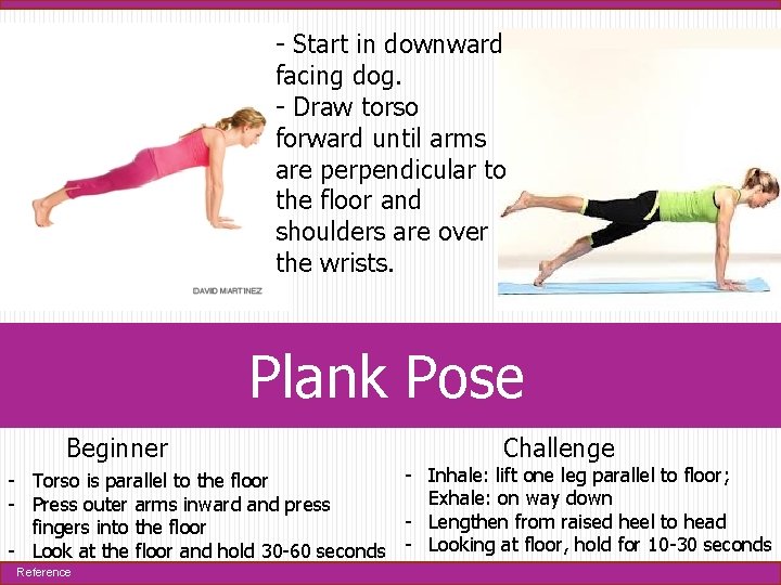 Yoga Poses Reference From A Standing Position Come