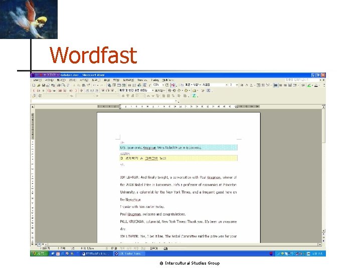 Wordfast © Intercultural Studies Group 