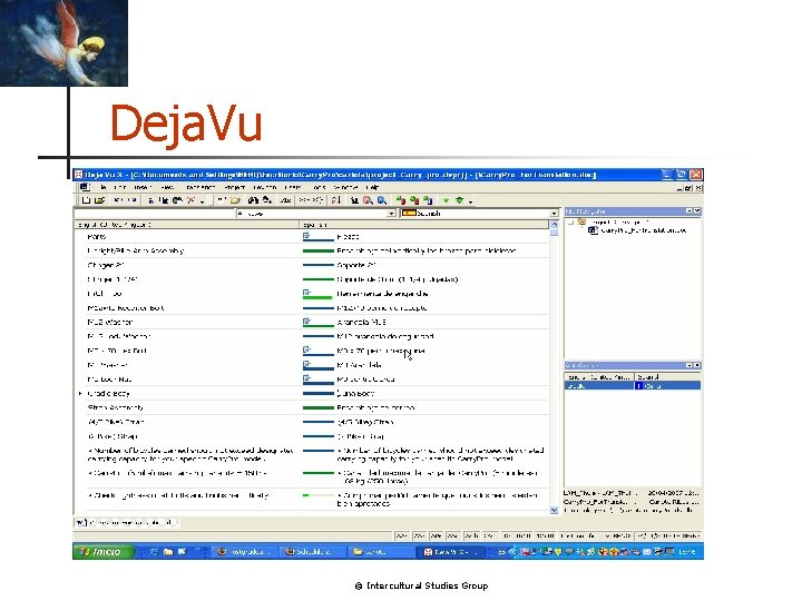 Deja. Vu © Intercultural Studies Group 