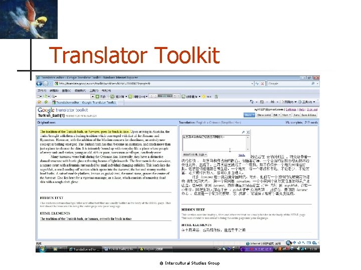 Translator Toolkit © Intercultural Studies Group 