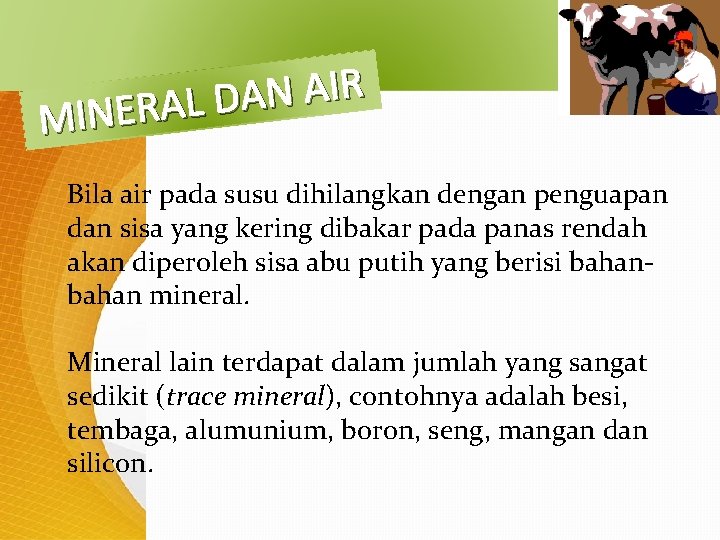 R I A N A D L A R E MIN Bila air pada