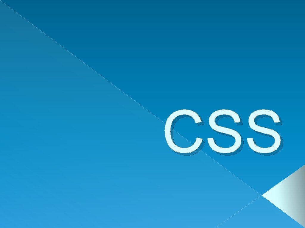 CSS 