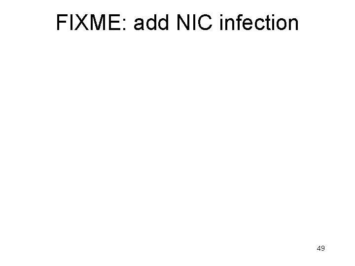 FIXME: add NIC infection 49 