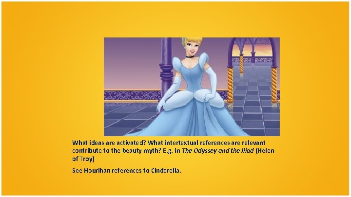 What ideas are activated? What intertextual references are relevant contribute to the beauty myth? What ideas are activated? What intertextual references are relevant contribute to the beauty myth?