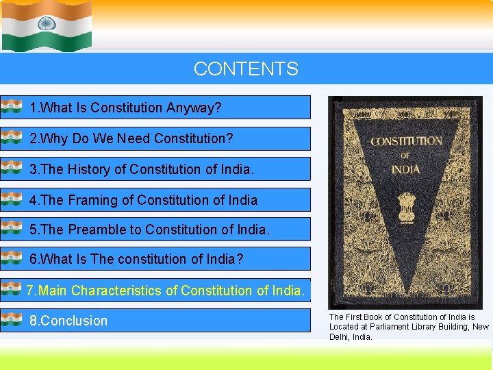 CONTENTS 1. What Is Constitution Anyway? 2. Why Do We Need Constitution? 3. The