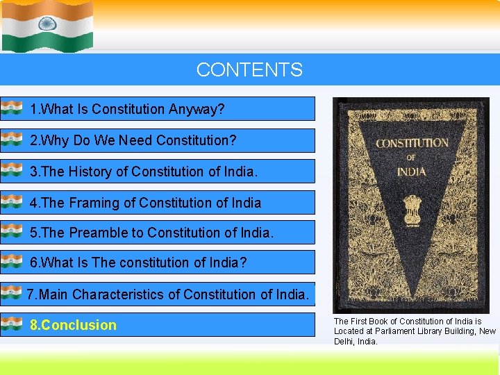 CONTENTS 1. What Is Constitution Anyway? 2. Why Do We Need Constitution? 3. The