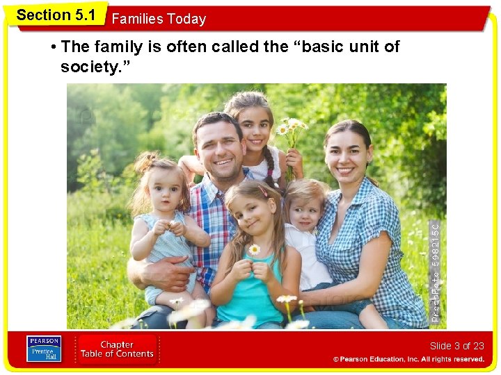 Section 5. 1 Families Today • The family is often called the “basic unit