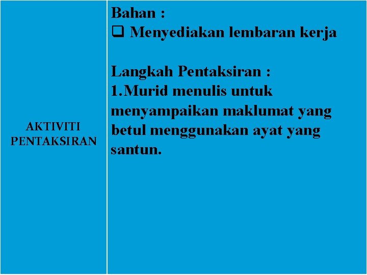 Instrumen Pentaksiran Standard Prestasi Bahasa Malaysia Kemahiran Menulis