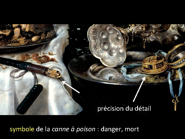 précision du détail symbole de la canne à poison : danger, mort 