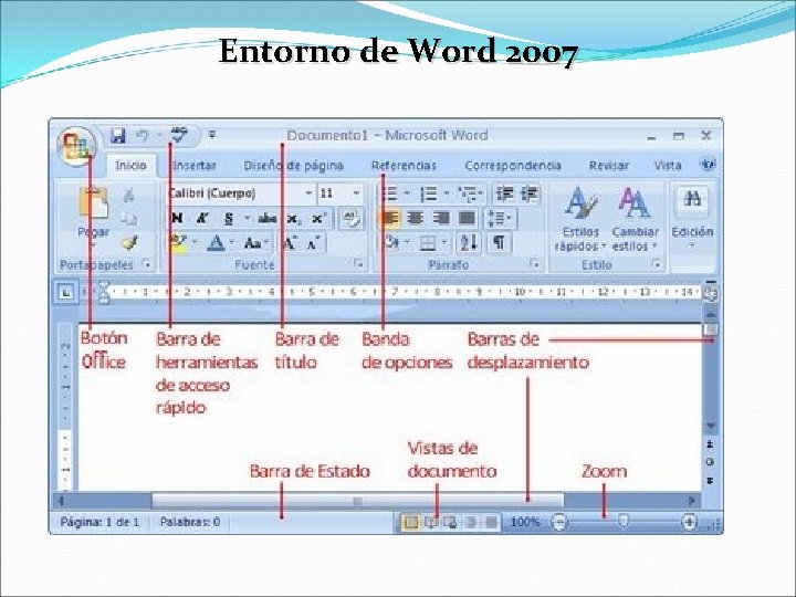 Entorno de Word 2007 