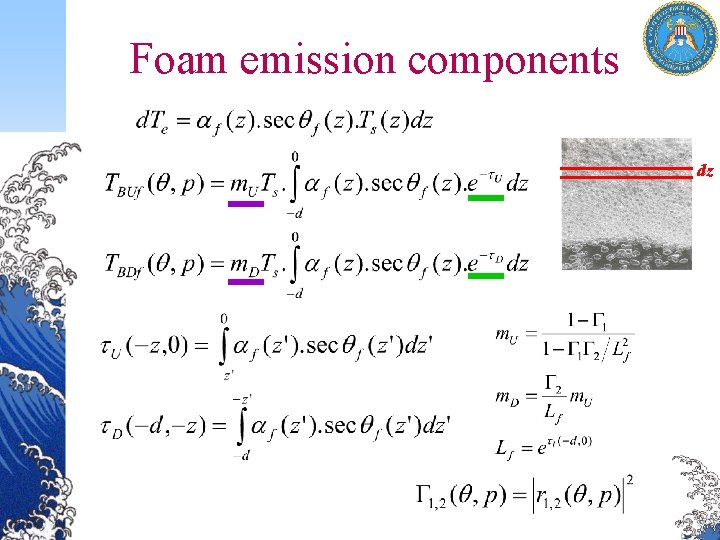 Foam emission components dz 
