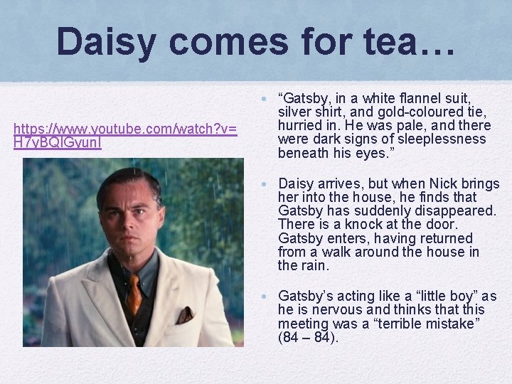 Daisy comes for tea… https: //www. youtube. com/watch? v= H 7 y. BQIGyun. I
