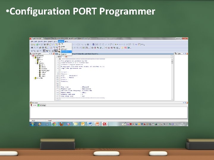  • Configuration PORT Programmer 