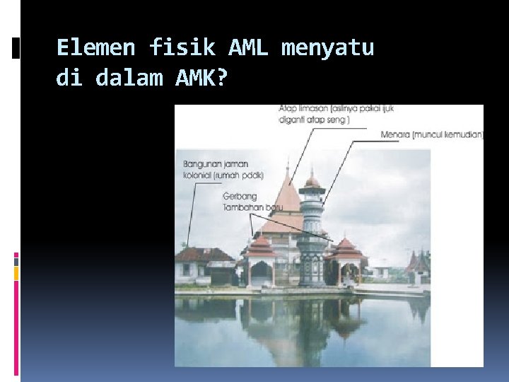 Elemen fisik AML menyatu di dalam AMK? 