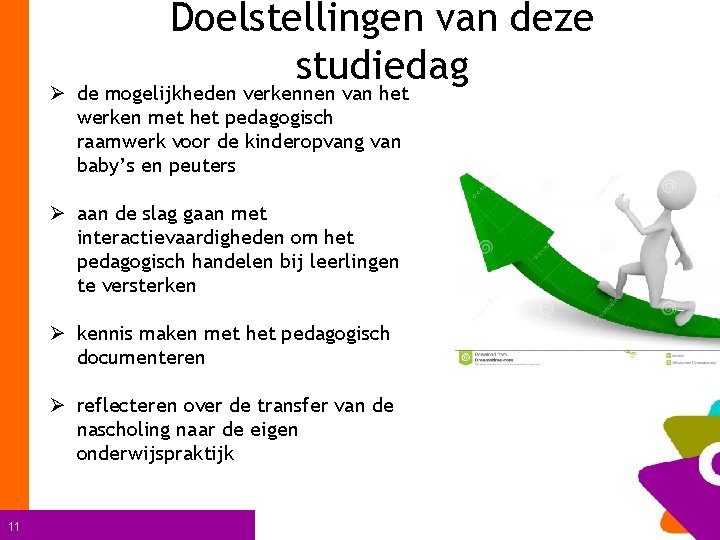 Doelstellingen van deze studiedag Ø de mogelijkheden verkennen van het werken met het pedagogisch