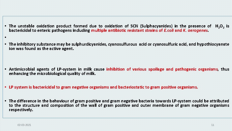  • The unstable oxidation product formed due to oxidation of SCN (Sulphacyanides) in