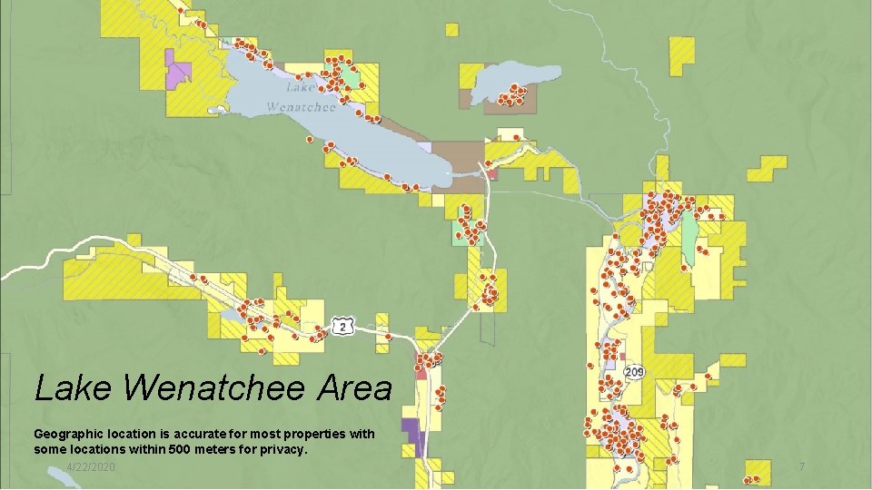 Lake Wenatchee Area Geographic location is accurate for most properties with some locations within Lake Wenatchee Area Geographic location is accurate for most properties with some locations within