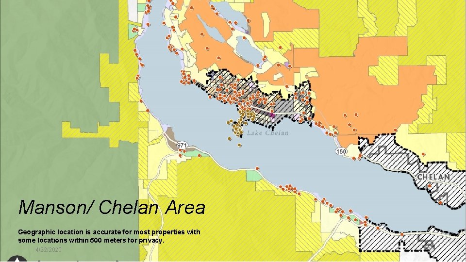 Manson/ Chelan Area Geographic location is accurate for most properties with some locations within Manson/ Chelan Area Geographic location is accurate for most properties with some locations within