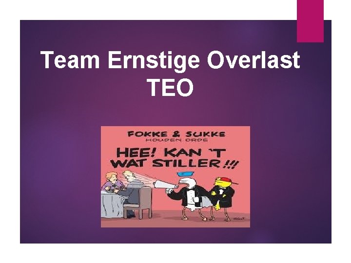 Team Ernstige Overlast TEO 