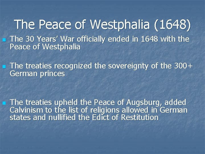 The 30 Years War 1618 1648 Historical Background