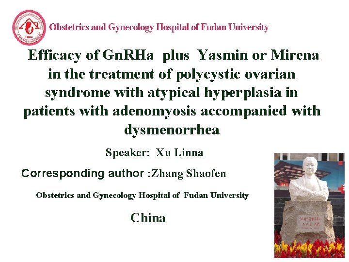 L/O/G/O Efficacy of Gn. RHa plus Yasmin or Mirena in the treatment of polycystic