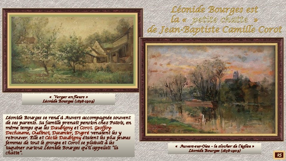 Léonide Bourges est la « petite chatte » de Jean-Baptiste Camille Corot « Verger