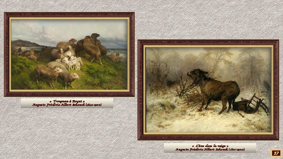  « Troupeau à Royat » Auguste Frédéric Albert Schenck (1821 -1900) « L’âne