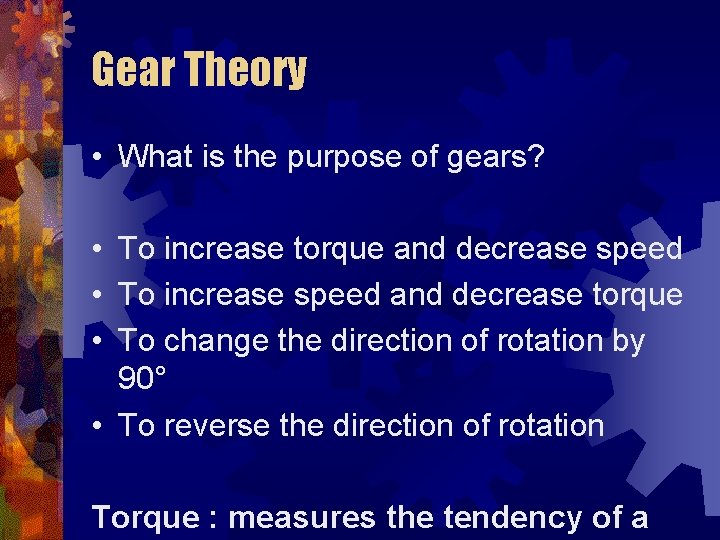 The Technological World The Amazing World of Gears