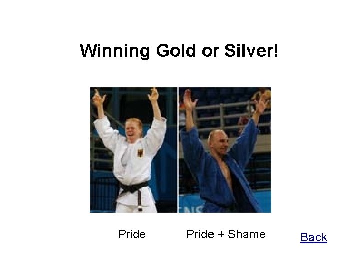Winning Gold or Silver! Pride + Shame Back 