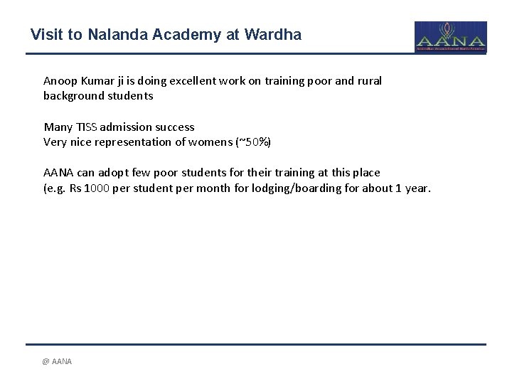 Visit to Nalanda Academy at Wardha Anoop Kumar ji is doing excellent work on