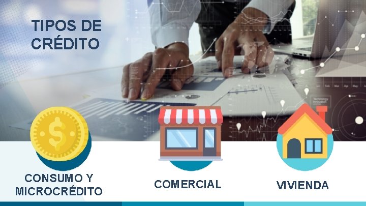 TIPOS DE CRÉDITO CONSUMO Y MICROCRÉDITO COMERCIAL VIVIENDA 