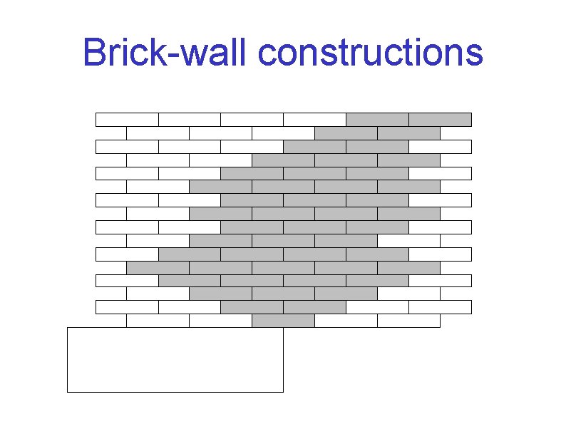 Brick-wall constructions 