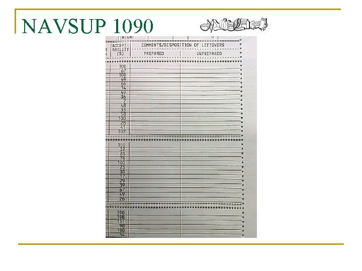 NAVSUP 1090 