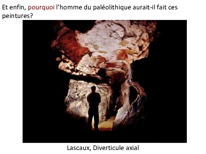 Et enfin, pourquoi l’homme du paléolithique aurait-il fait ces peintures? Lascaux, Diverticule axial 