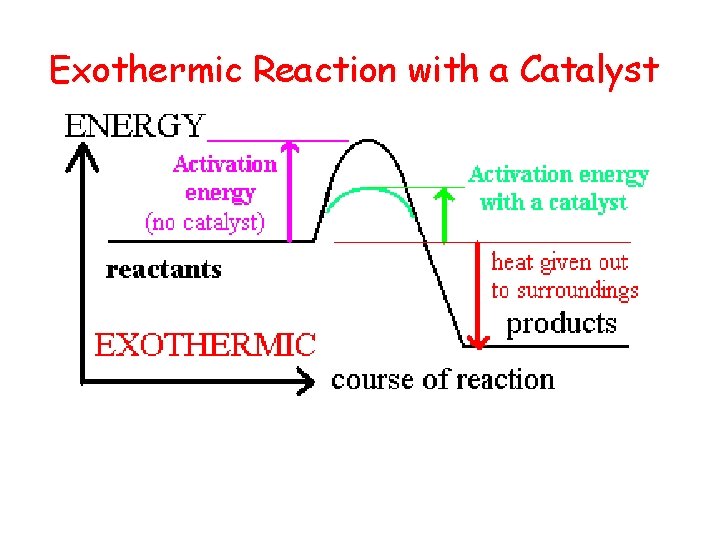 Exothermic Reaction with a Catalyst 