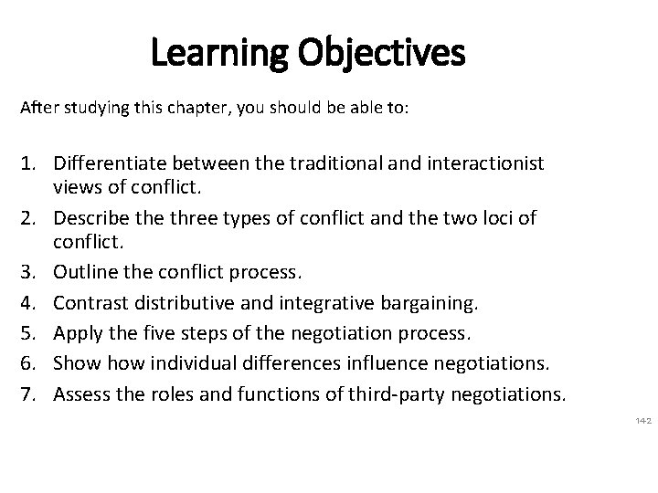 Learning Objectives After studying this chapter, you should be able to: 1. Differentiate between