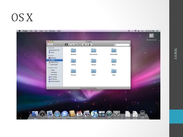 2. 3. 2021. OS X 