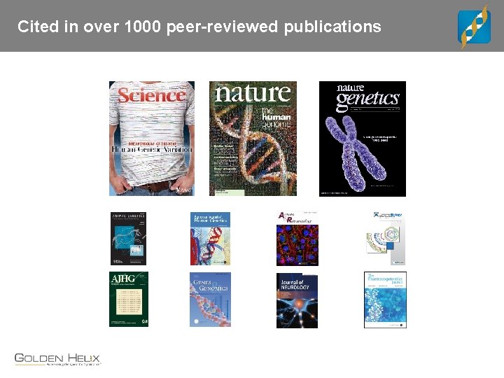 Cited in over 1000 peer-reviewed publications 